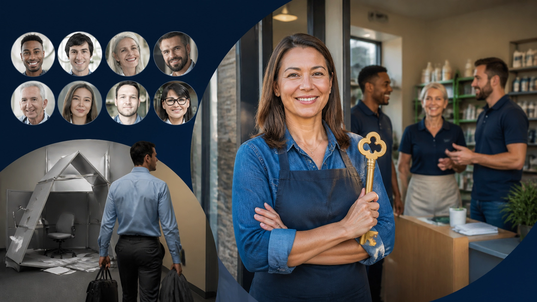 Entrepreneur turning a corporate career transition into franchise ownership