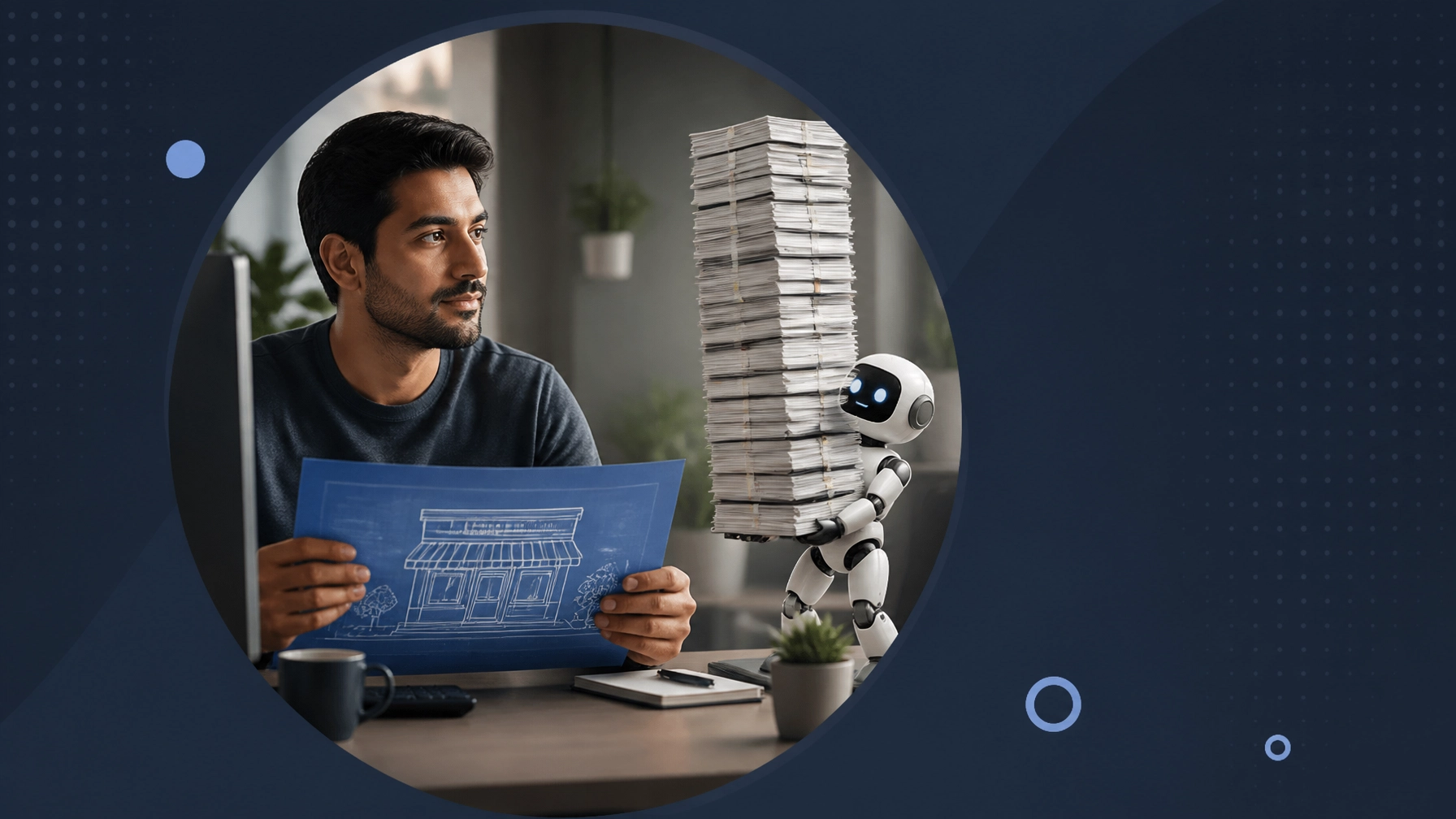 Software professional considering a pivot while an AI assistant carries away repetitive work