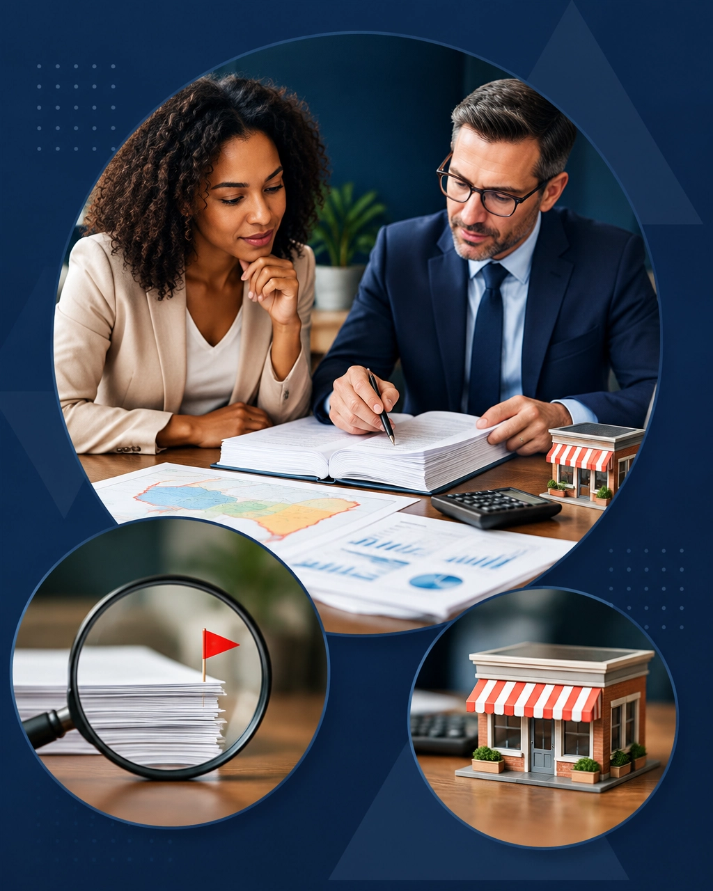 Prospective franchise owners reviewing the FDD, territory, and unit economics with professional guidance